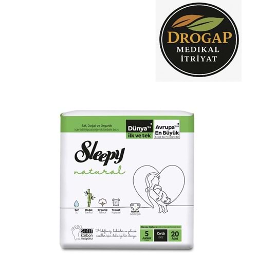 SLEEPY ÇOCUK BEZİ NATURAL 11-18 KG 20 Lİ ( JUNİOR ) NO : 5