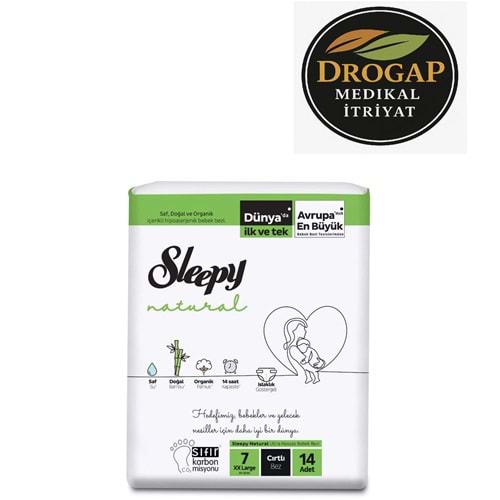 SLEEPY ÇOCUK BEZİ NATURAL 20-30 KG 14 LÜ ( XX LARGE ) NO : 7