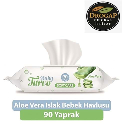 BABY TURCO ISLAK MENDİL 90 LI ( ALOE VERA )