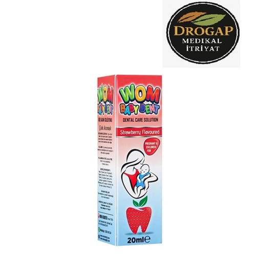 WOM DENTAL BABY DENT DİŞ BAKIM SOLUSYONU 20 ML ÇOCUK ( ÇİLEK AROMALI )