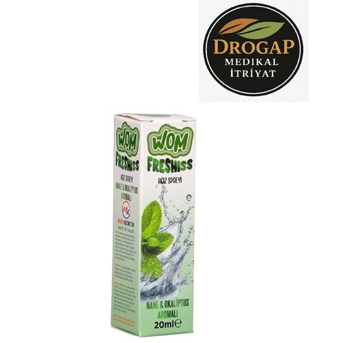 WOM AĞIZ KOKU GİDERİCİ SPREY 20 ML ( NANE & OKALİPTUS )