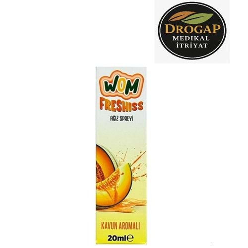 WOM AĞIZ KOKU GİDERİCİ SPREY 20 ML ( KAVUN AROMALI )