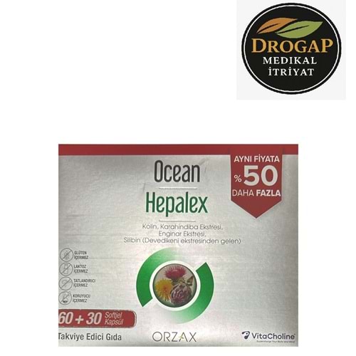 OCEAN HEPALEX 60+30 = 90 SOFTJEL KAPSÜL ( KOLİN & KARAHİNDİBA )