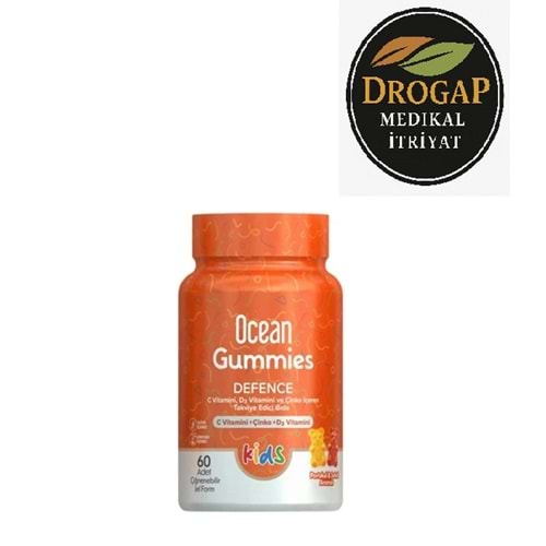 OCEAN GUMMİES DEFENCE KİDS ÇİĞNENEBİLİR JEL FORM 60 LI