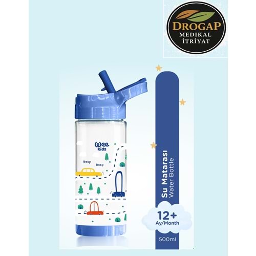 WEE BABY PİPETLİ SU MATARASI 500 ML ( ERKEK )