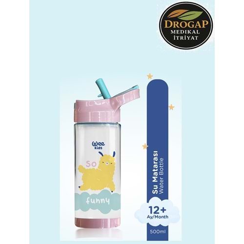 WEE BABY PİPETLİ SU MATARASI 500 ML ( KIZ )