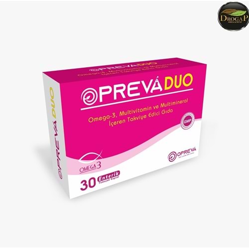 OPREVA DUO OMEGA-3 MULTİVİTAMİN VE MULTİMİNERAL 30 YUMUŞAK KAPSÜL