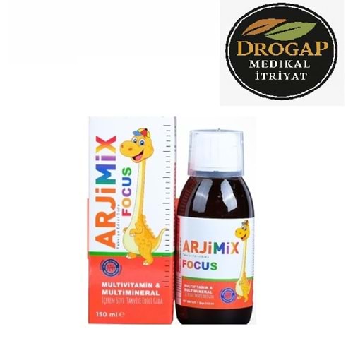 ARJİMİX FOCUS ŞURUP 150 ML ( MULTİVİTAMİN & MULTİMİNERAL )