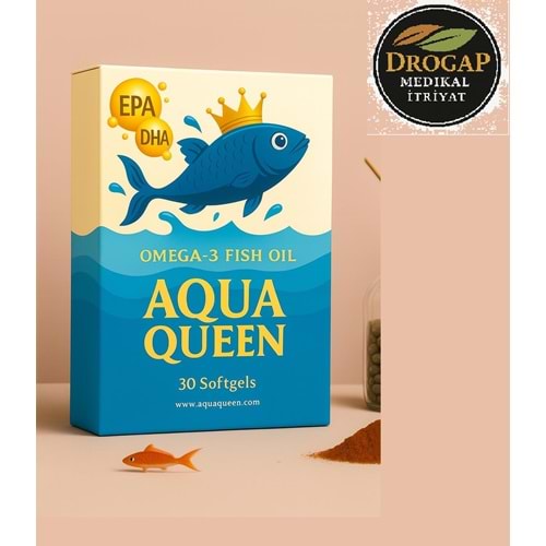 AQUA QUEEN OMEGA3 BALIK YAĞI 30 SOFTJEL ( DEMY PHARMA )