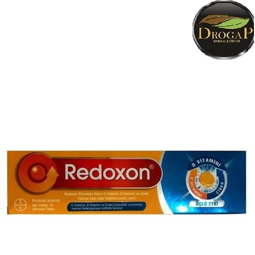 REDOXON C VİTAMİNİ & D VİTAMİNİ VE ÇİNKO EFERVESAN 15 TABLET ( ÜÇLÜ ETKİ )