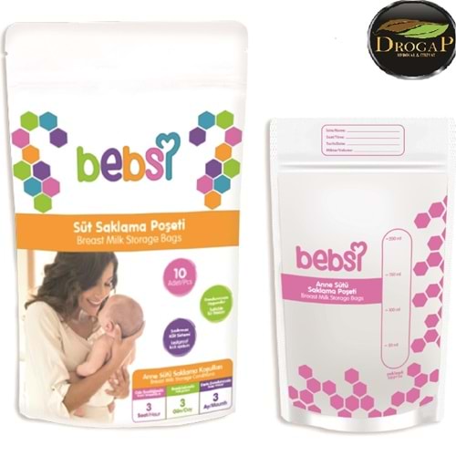WEE BEBSİ SÜT SAKLAMA POŞETİ 10 LU KİLİTLİ SİSTEM ( 562 )