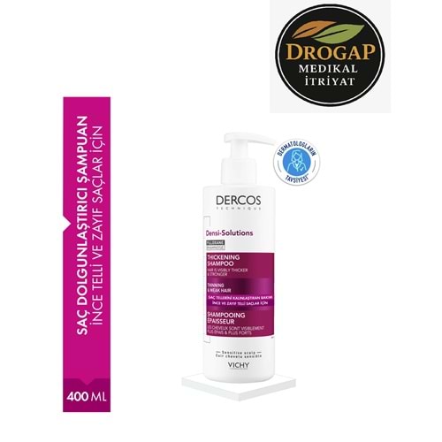 VİCHY DERCOS DENSİ SOLUTİON ŞAMPUAN 400 ML ( SAÇ DOLGUNLAŞTIRICI )