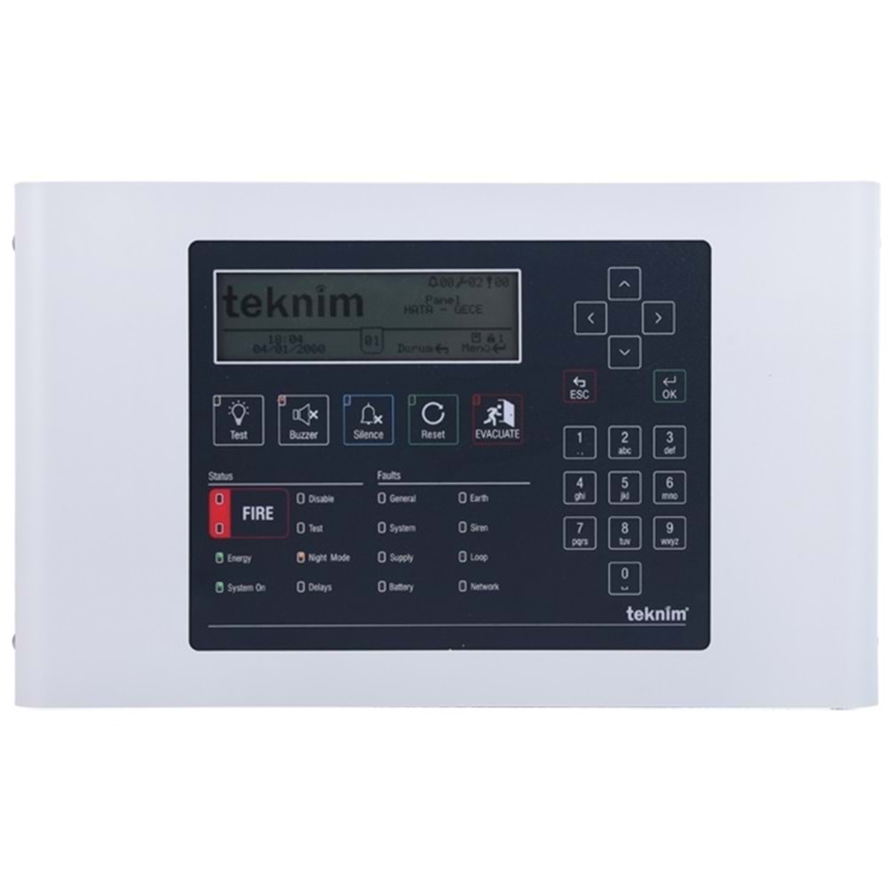 TEKNİM TFP-1240 ANALOG ADRESLİ TEKRARLAYICI PANEL