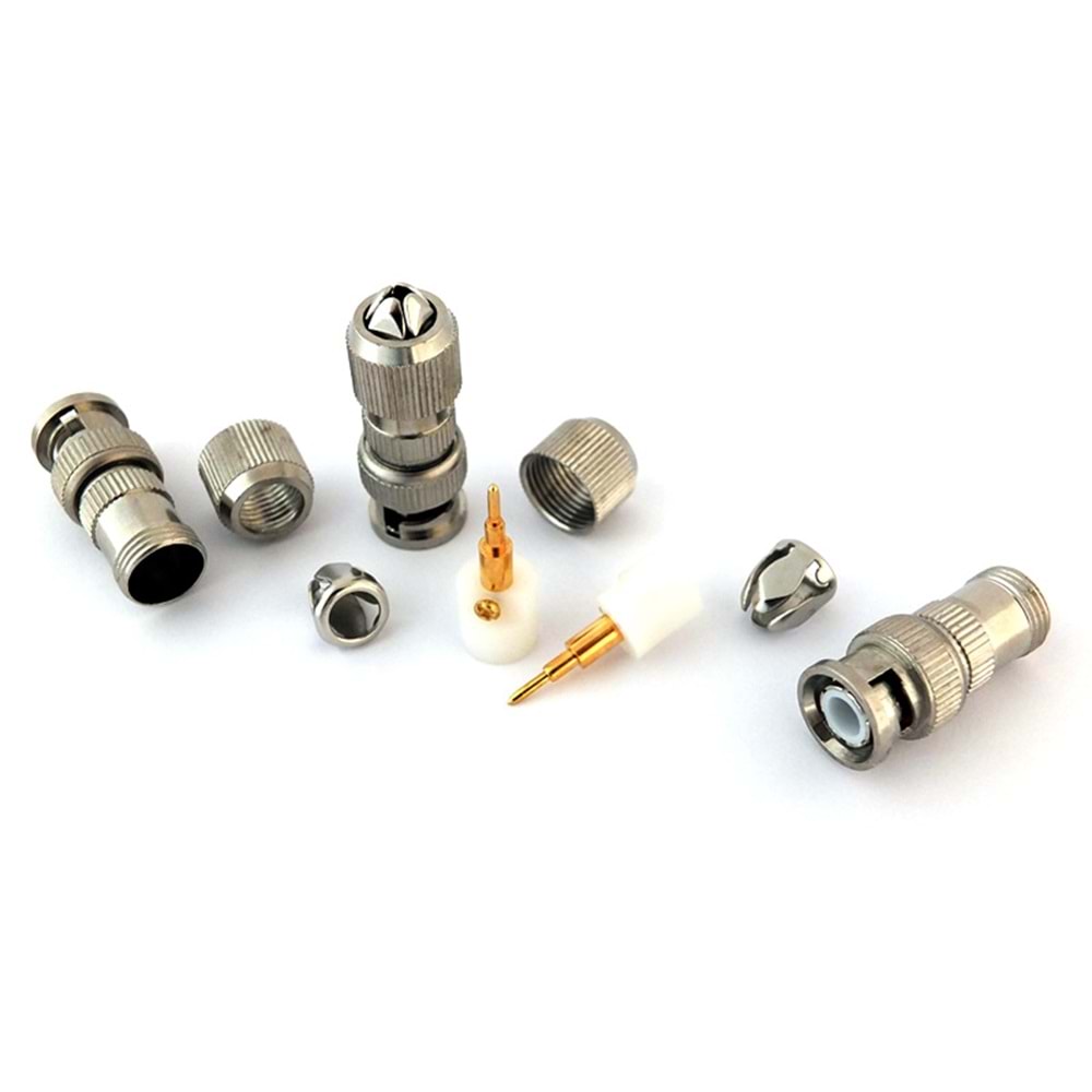 BNC KONNEKTÖR NİKEL VİDALI TW (Yüksek Kalite)