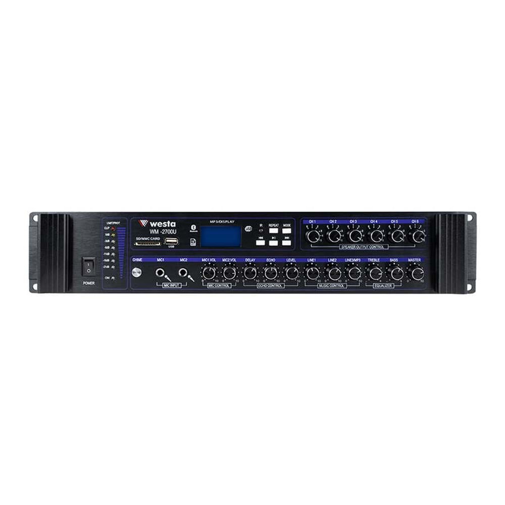 WESTA WM-2700U 6 Bölgeli 700W 100V Mikser Amfi