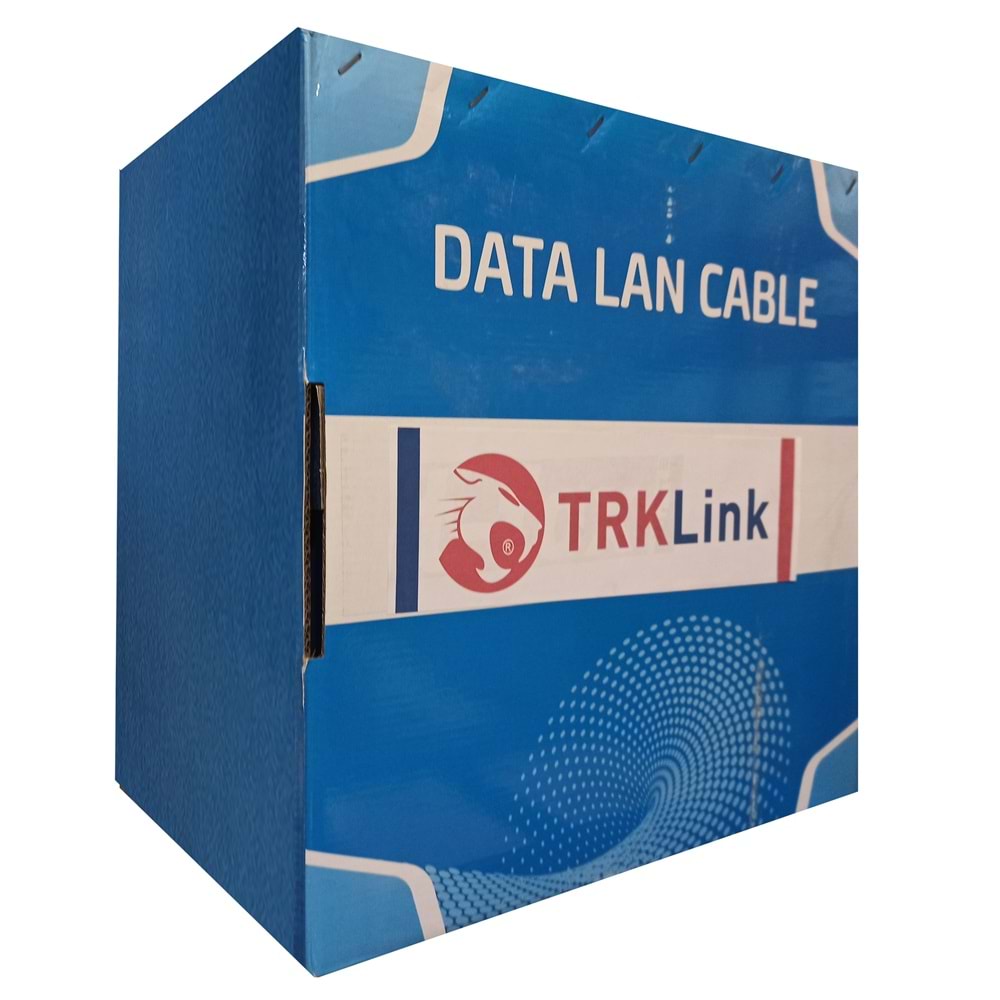 TRKLink CAT6 4x2x23AWG U/UTP PE CCA KABLO 305MT KUTU - SİYAH (OUTDOOR)