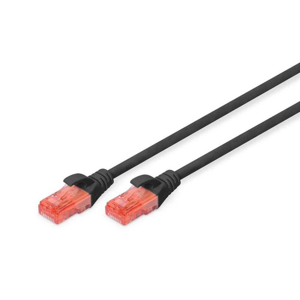 DİGİTUS DK-1617-0025/SİYAH CAT6 U-UTP PATCH KABLO, Cu, LSZH AWG 26/7, 0.25MT