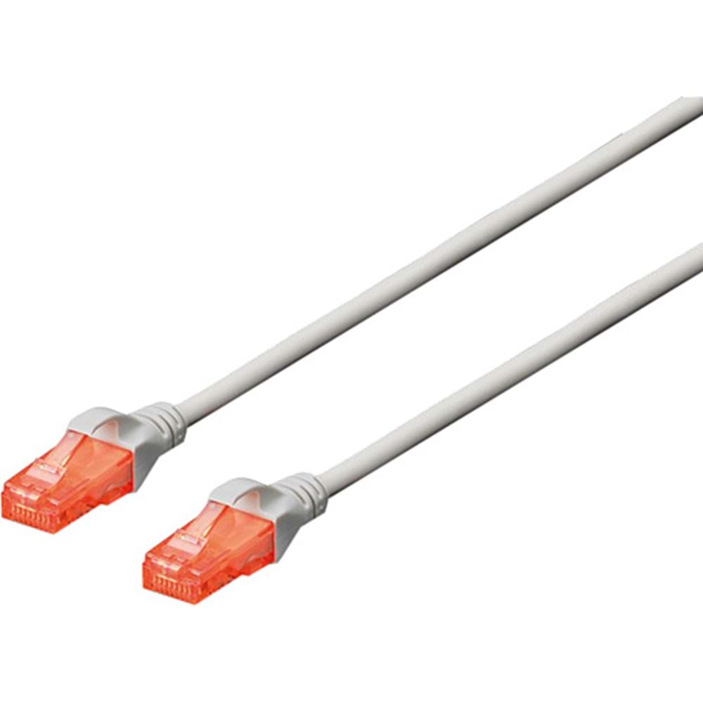 DİGİTUS DK-1617-020/GRİ CAT6 U-UTP PATCH KABLO, Cu, LSZH AWG 26/7 2MT