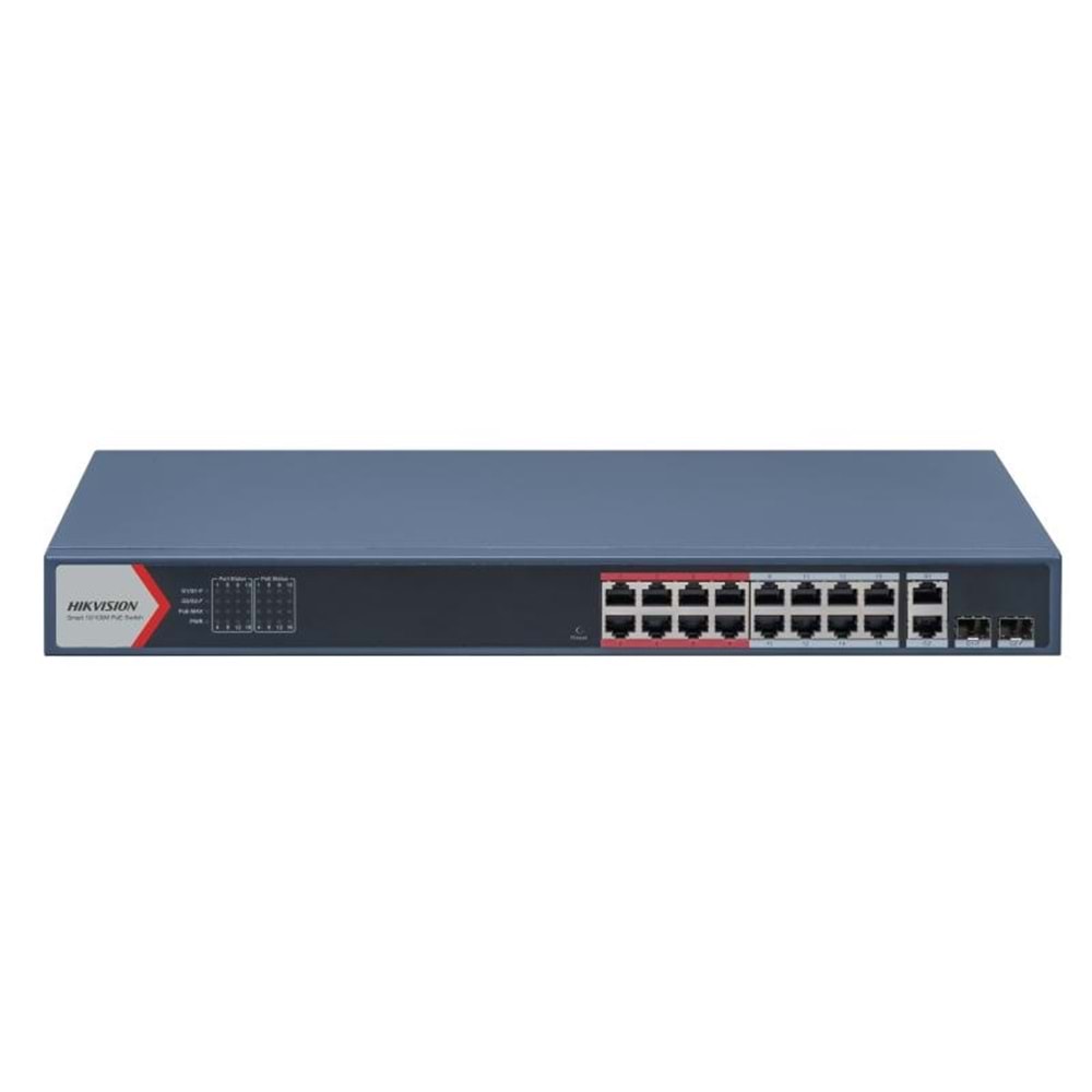 HİKVİSİON DS-3E1318P-EI 10/100 16 PORT POE SWİTCH
