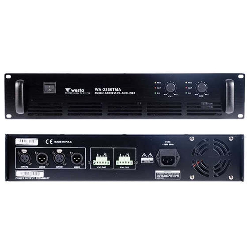 WESTA WA-2350TMA 2X350W Power Amfi