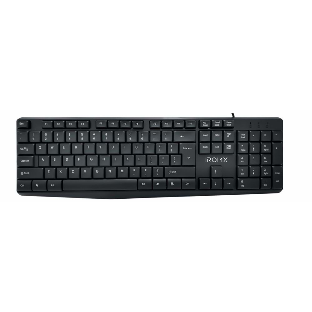 IROMX SK10X TR KABLOLU STANDART SİYAH Q KLAVYE