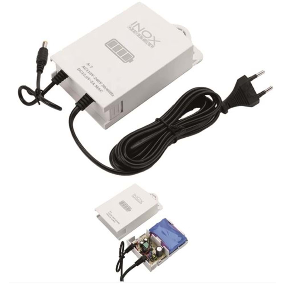 İNOX-UP2 2AMPER UPS LİTYUM BATARYALI ADAPTÖR