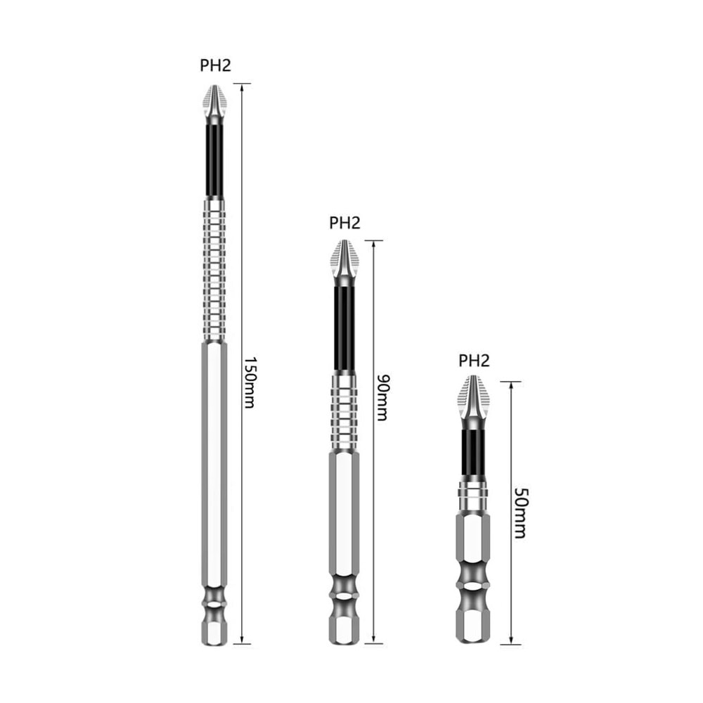 150MM SOLIDFAST KAYDIRMAZ UÇ ÇELİK/TİTANYUM YILDIZ UÇ ANTI-SLIP BIT