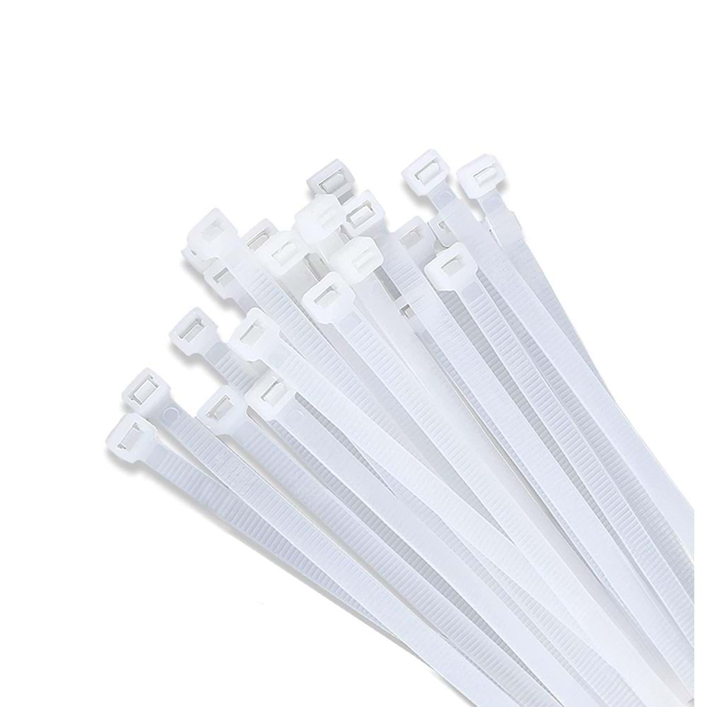 MUTLUSAN KABLO BAĞI 3,6 x 370 (100 Adet) - BEYAZ