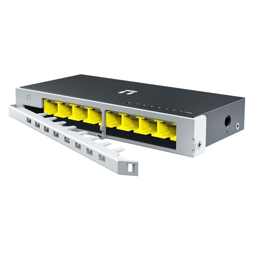 STONET ST108GD 8 PORT GİGABİT ETHERNET SWİTCH - EMNİYET KİLİTLİ METAL KASA