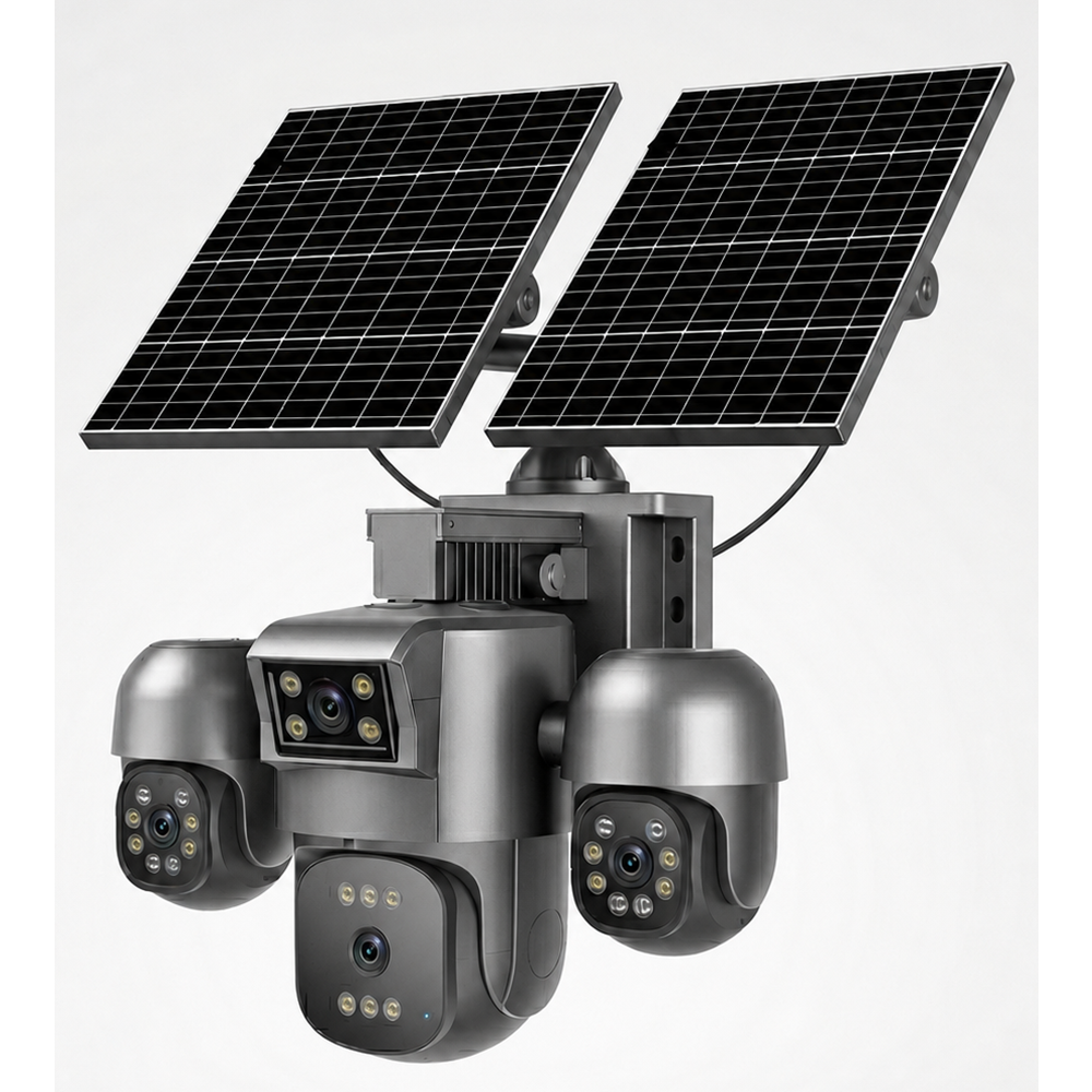 TRK RS-5604 Siyah - 4 Lens 4G e-Sim AOV Solar Kamera (RS-4G-5504) TRK-K