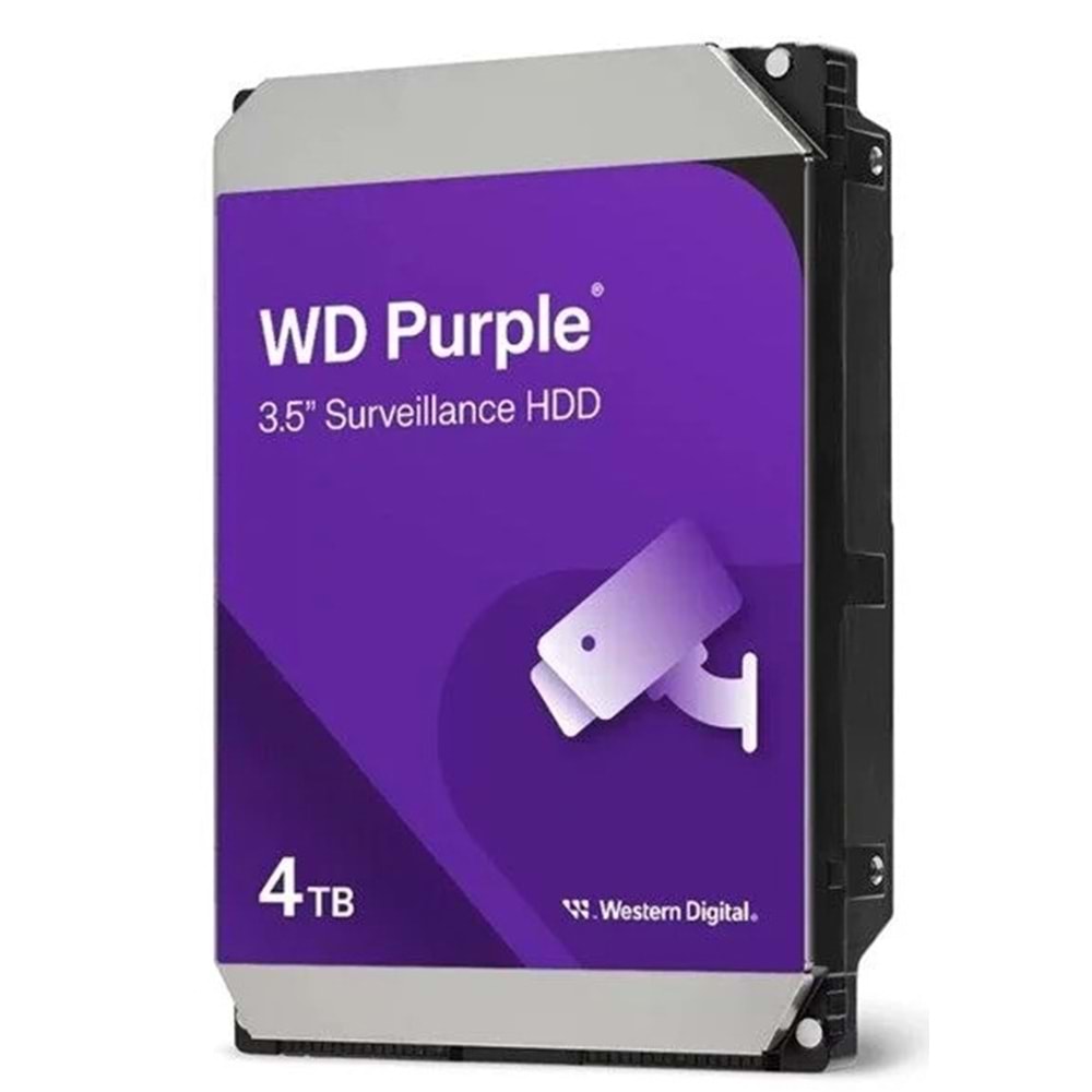 4TB 3.5 WD SATA PURPLE WD44PURZ 7/24 ( 3 Yıl Garanti )