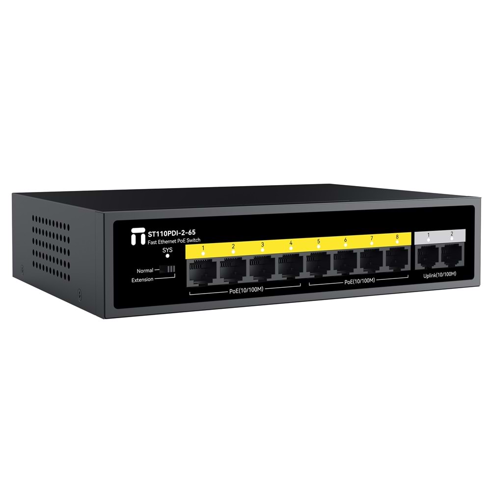 STONET ST110PDI-2-65 8PORT FE POE SWİTCH 65W