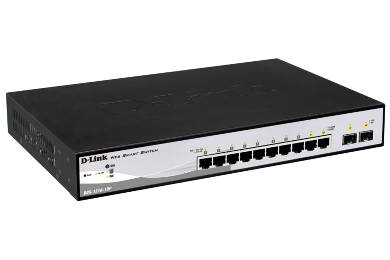 D-LİNK DGS-1210-10P/C 8-port 10/100/1000Mbps PoE ports (78 watt)+2 SFP