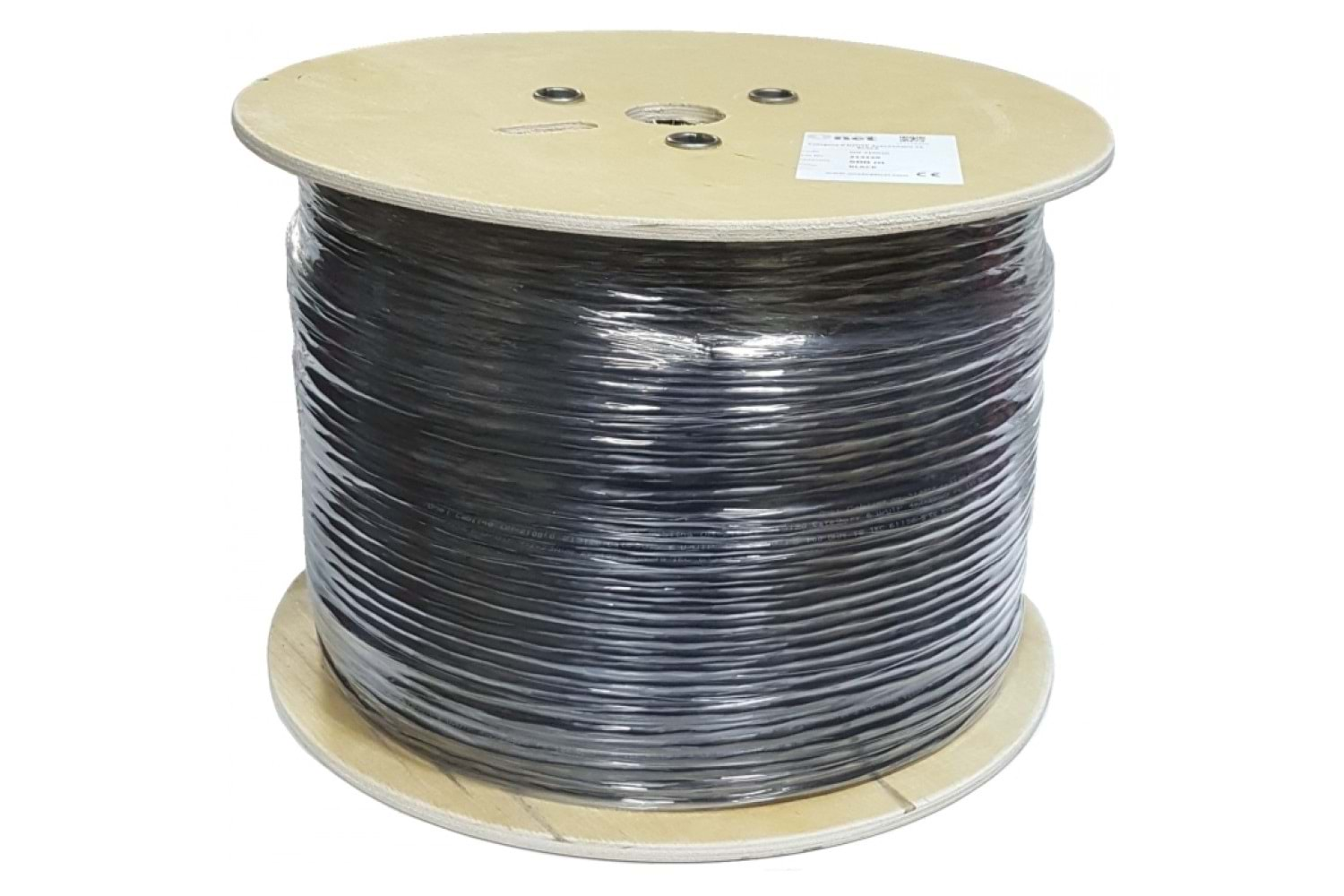 TRKLink CAT6 4x2x23AWG U/UTP PE CCA KABLO 305MT EKO MAKARA - SİYAH (OUTDOOR)