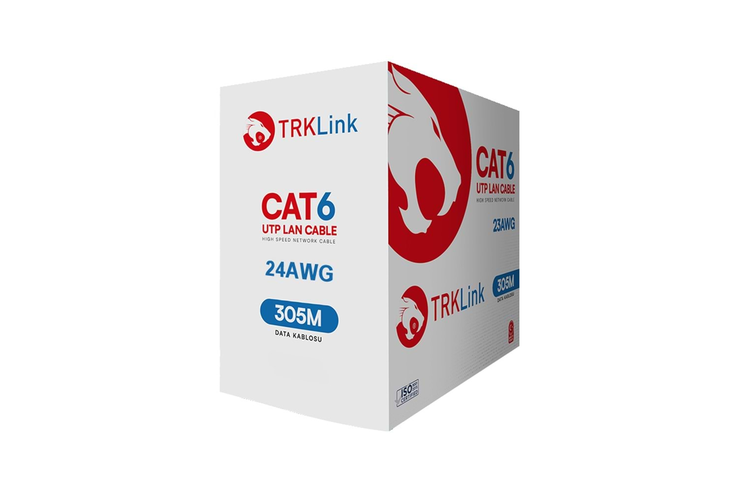 TRKLink CAT6 EKO 24AWG 0,51mm U/UTP CCA KABLO 305MT KUTU PVC