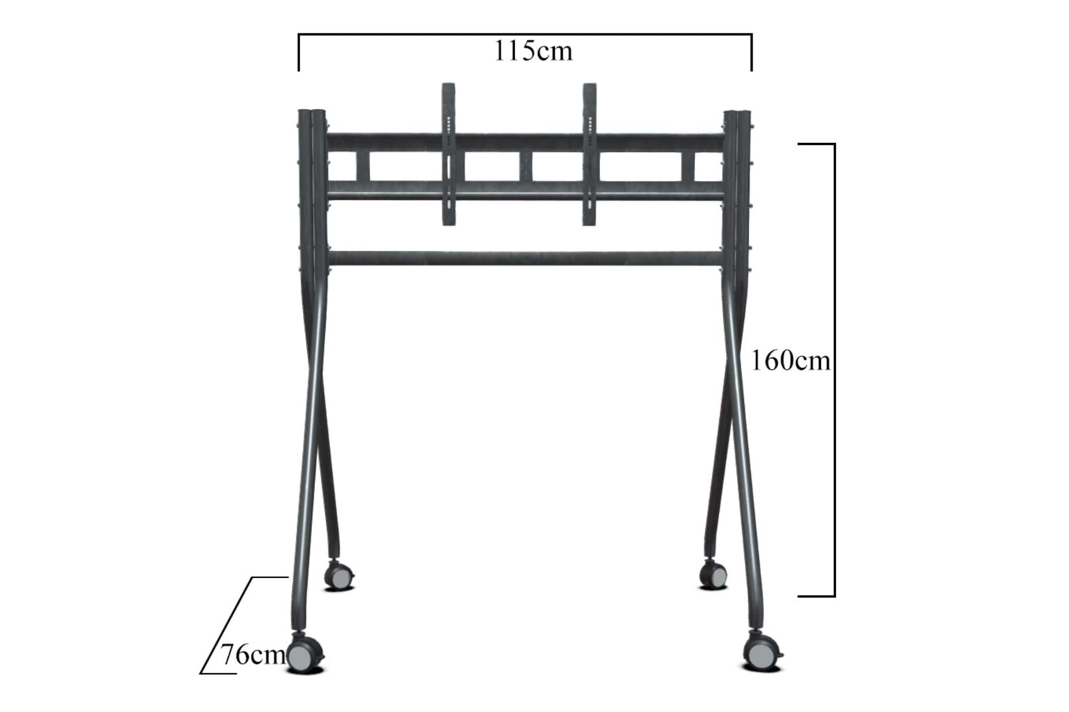 TRK-501-B Universal İnteraktif Akıllı Tahta, Ekran, TV Standı, Tekerlekli 42