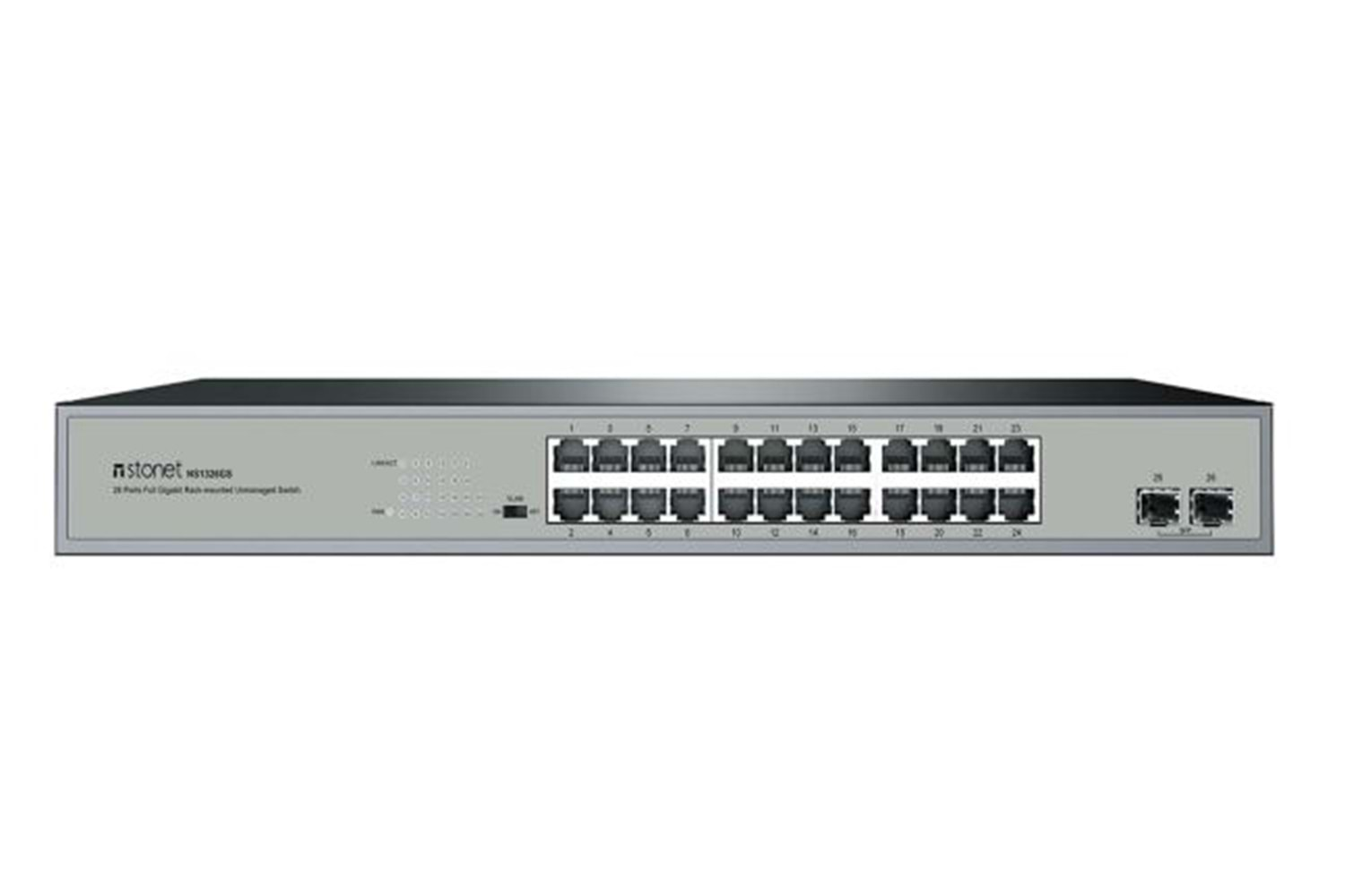 STONET ST3126GS 24P BAKIR+2P SFP RACKMOUNT GB ETHERNET SWİTCH