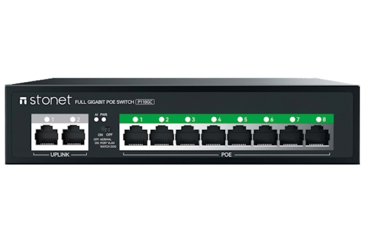 STONET P110GC 8GE+2GE 8 PORT GB POE SWİTCH