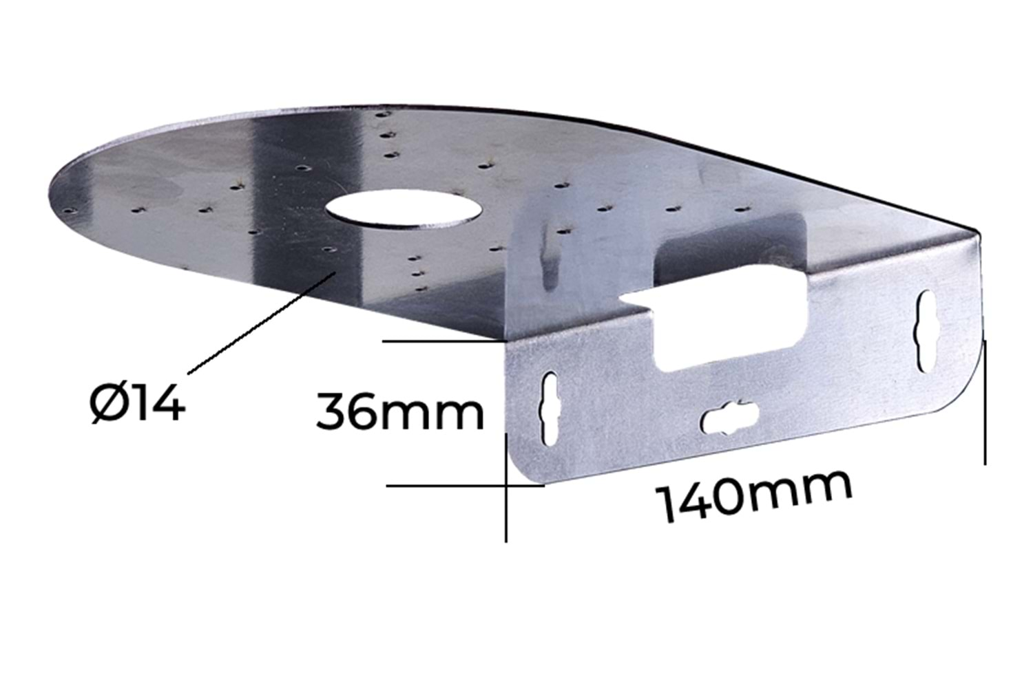 KameraKutusu TRK-162-L GALVANİZE METAL DOME KAMERA BAĞLANTI AYAĞI