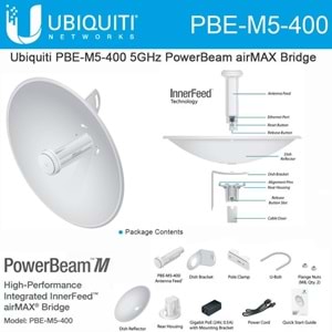 UBIQUITI UBNT PowerBeam PBE-M5-400 5GHz AIRMAX 400mm