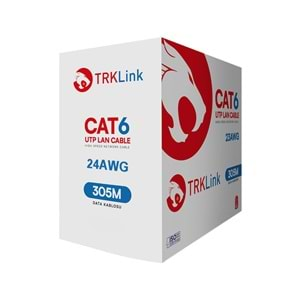 TRKLink CAT6 EKO 24AWG 0,51mm U/UTP CCA KABLO 305MT KUTU PVC