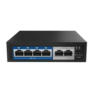 STONET P106C 6 Port Fast Ethernet 4+2 PoE Switch/4 PortPoE/802.3at/af