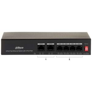 DAHUA DH-PFS3006-4ET-36 6 Port Fast Ethernet Switch with 4 Port PoE