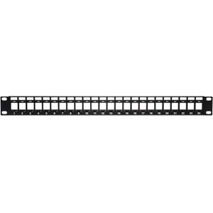 FO-SP-3030-24PC6 1U 24 PORT KEYSTONE JACK UTP PATCH PANEL - SOFT