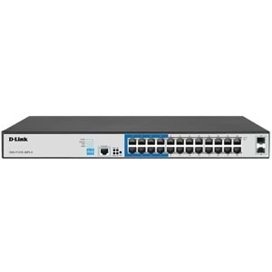 D-Link DGS-F1210-26PS-E 26 PORT 10/100/1000 Base-T Long Range 250m POE+ Surveillance 250W SMART SWİTCH