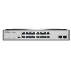 STONET ST3118GS-D 16P BAKIR+2P SFP RACKMOUNT GB ETHERNET SWİTCH