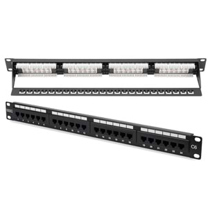 DİGİTUS DN-91624U-CR CAT6 CLASS E PATCH PANEL UNSHİELDED 24 PORT-DOLU