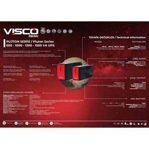 VİSCO PLUTON SERİSİ 1500VA UPS