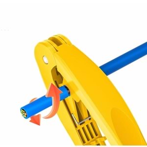 TRKLink 4'ü 1 arada RJ45 AĞ KABLOSU ALETİ ( kesme, soyma, düğüm çözme ve düzleştirme )