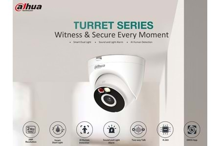 DAHUA DH-T2A-PV 2.8mm 2MP Wi-Fi IP DOME KAMERA